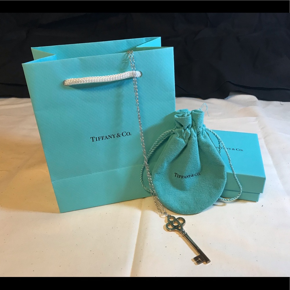 Tiffany & Co. Crown Key Pendant Necklace